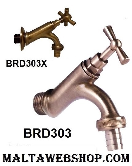 Classic garden tap in bronze finish in Malta