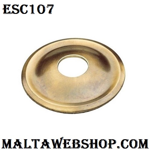 Large plain backplate in bronze finish in Malta