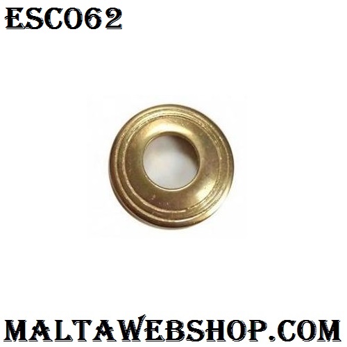 Small round plain rosette in brass in Malta