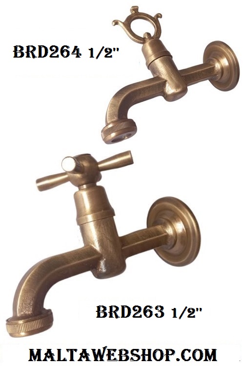 Decorative garden tap in bronze finish in Malta