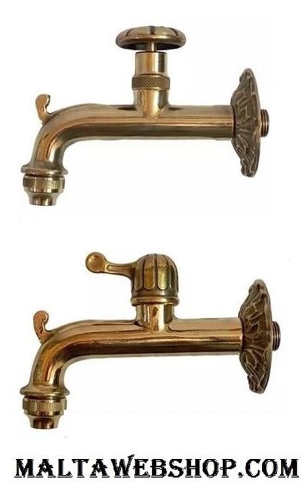 Retro outdoor garden tap in Malta