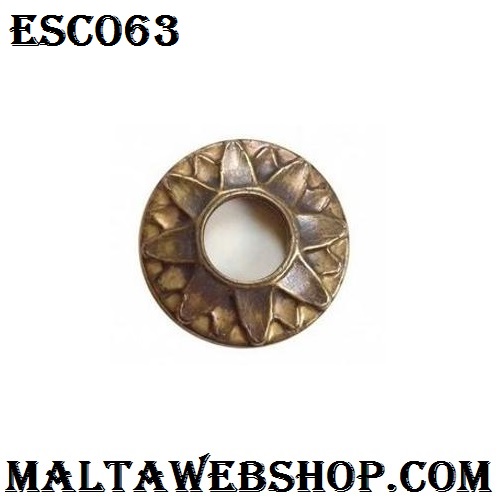 Small decorative rosette in brass in Malta