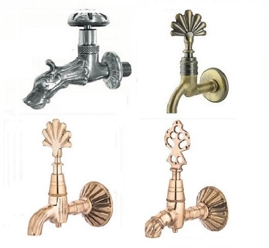 Wall mounted water tap in decorative style for bathroom in Malta